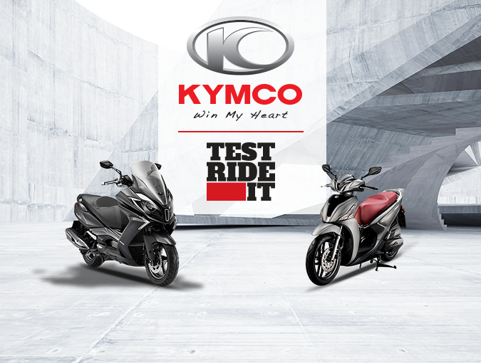 KYMCO TEST RIDE IT Οδηγείς και κερδίζεις!